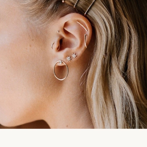 Gabriela Artigas 14K Yellow Gold & Pavé Diamonds Earring Set - Picture 6 of 6